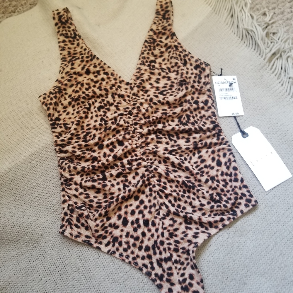 Animal print bodysuit